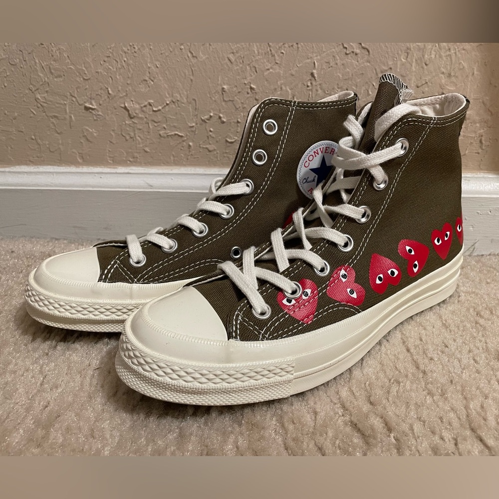Comme des Garçons PLAY x Converse All Star Multi Heart High-Top Sneakers